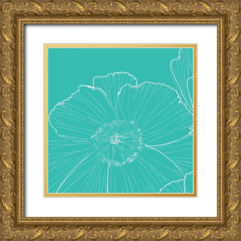 Tribeca Vibe II Gold Ornate Wood Framed Art Print with Double Matting by Peters, Celeste