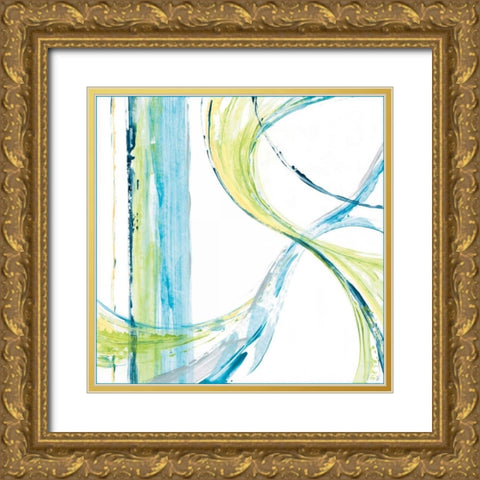 Carousel I Gold Ornate Wood Framed Art Print with Double Matting by King, Michael