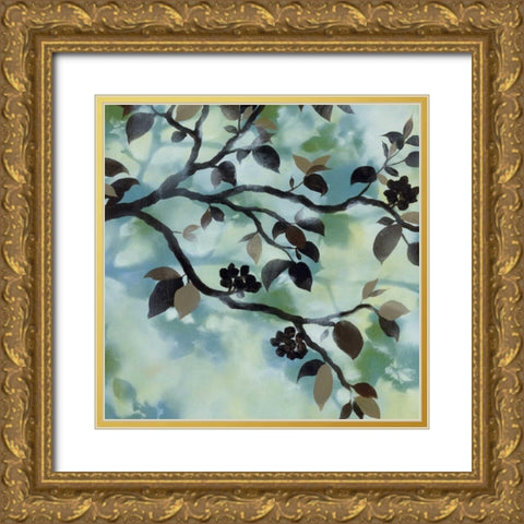 Moonlight Patterns Gold Ornate Wood Framed Art Print with Double Matting by Paschal, Irene