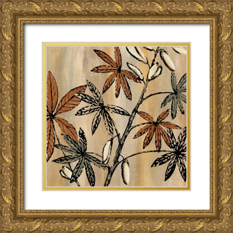Natures Graphic II Gold Ornate Wood Framed Art Print with Double Matting by King, Michael