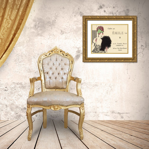 Paris Style I Gold Ornate Wood Framed Art Print with Double Matting by Grenier, Henri