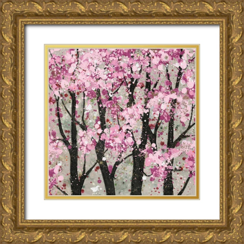 Spring Theme Gold Ornate Wood Framed Art Print with Double Matting by Alves, Helena