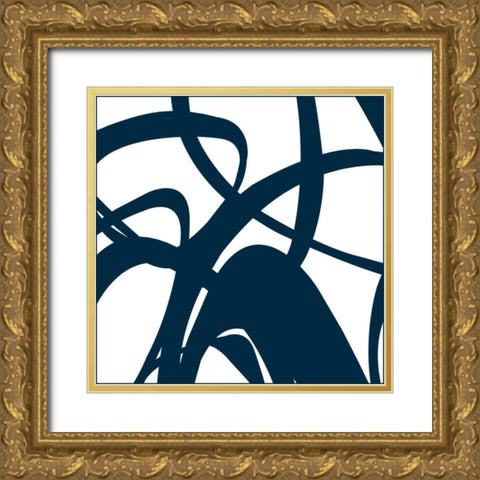Momentum II Gold Ornate Wood Framed Art Print with Double Matting by Bartlett, Sandra