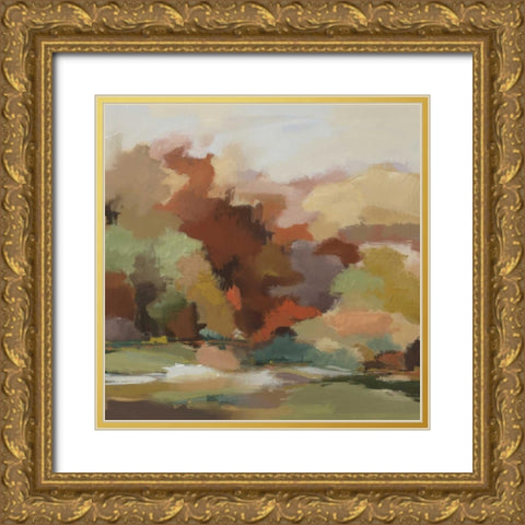 Sparkhill Afternoon Gold Ornate Wood Framed Art Print with Double Matting by Lawrence, David