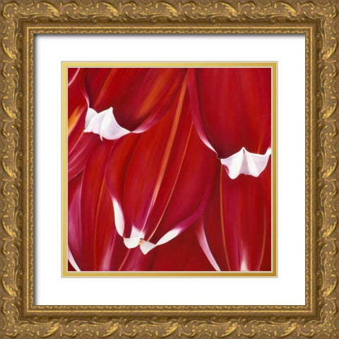 Most Beautiful Tulip II Gold Ornate Wood Framed Art Print with Double Matting by Poelstra-Holzhaus, Yvonne