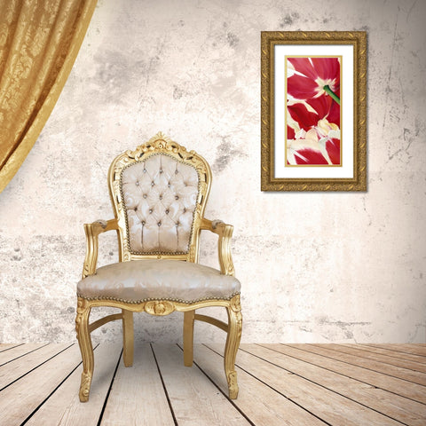 Flower dream Gold Ornate Wood Framed Art Print with Double Matting by Poelstra-Holzhaus, Yvonne