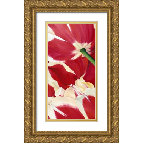 Flower dream Gold Ornate Wood Framed Art Print with Double Matting by Poelstra-Holzhaus, Yvonne