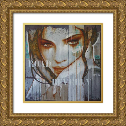 Leaving Beverly rd Gold Ornate Wood Framed Art Print with Double Matting by Jochem, Hans