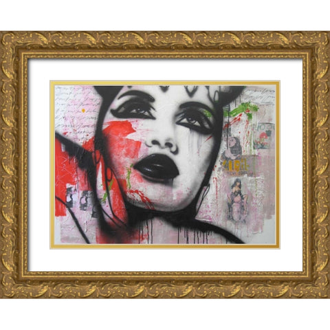 Erase Gold Ornate Wood Framed Art Print with Double Matting by Jochem, Hans