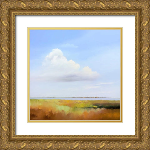 Lowlands III Gold Ornate Wood Framed Art Print with Double Matting by Paus, Hans