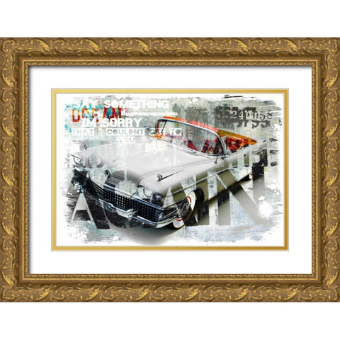 Driving home I Gold Ornate Wood Framed Art Print with Double Matting by Baker, Micha