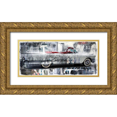 Driving home II Gold Ornate Wood Framed Art Print with Double Matting by Baker, Micha