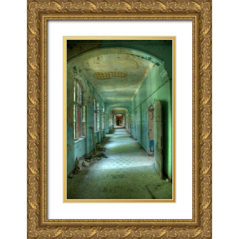 Beelitz Gold Ornate Wood Framed Art Print with Double Matting by Sneeuw, Ivo