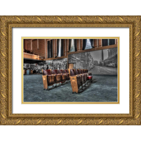 Theater Jeusette Gold Ornate Wood Framed Art Print with Double Matting by Sneeuw, Ivo