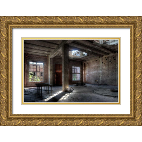 Fylenbosch Gold Ornate Wood Framed Art Print with Double Matting by Sneeuw, Ivo