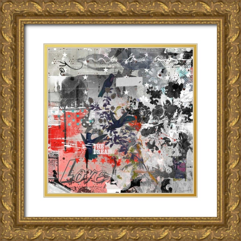 Love the dream Gold Ornate Wood Framed Art Print with Double Matting by Albers, Teis