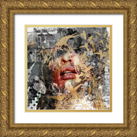 Give me some more Gold Ornate Wood Framed Art Print with Double Matting by Albers, Teis