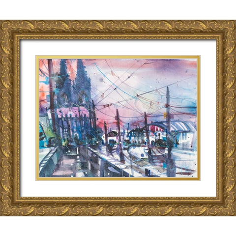 Cologne Gold Ornate Wood Framed Art Print with Double Matting by Mattern, Andreas