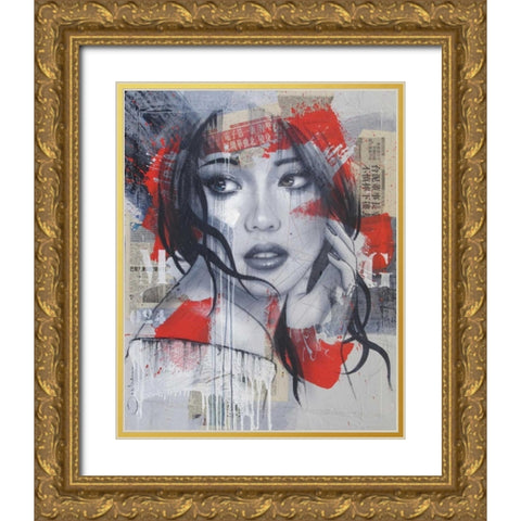 My game Gold Ornate Wood Framed Art Print with Double Matting by Bakker, Jochem