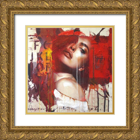 Need to know Gold Ornate Wood Framed Art Print with Double Matting by Bakker, Jochem