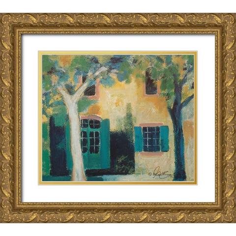 Piazza I Gold Ornate Wood Framed Art Print with Double Matting by Kruse-kolk, Alie