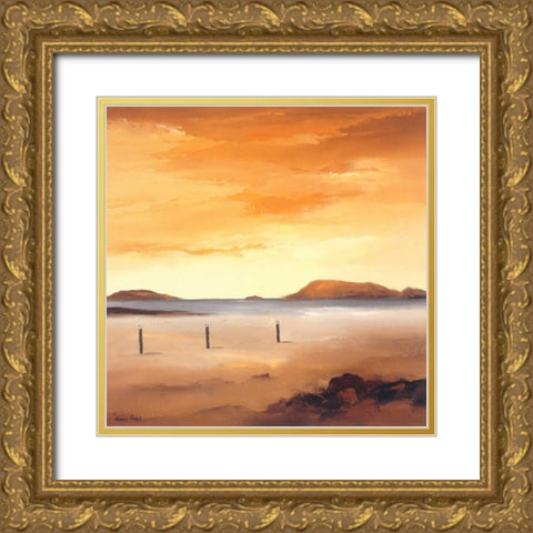 Quiet Sands I Gold Ornate Wood Framed Art Print with Double Matting by Paus, Hans