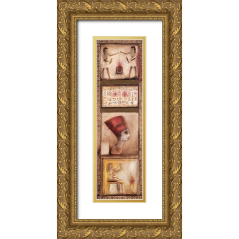 Egypt II Gold Ornate Wood Framed Art Print with Double Matting by Jan, Eelse Noordhuis