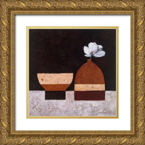 Simplicity I Gold Ornate Wood Framed Art Print with Double Matting by Paus, Hans