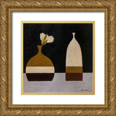 Simplicity IV Gold Ornate Wood Framed Art Print with Double Matting by Marini, Carlo