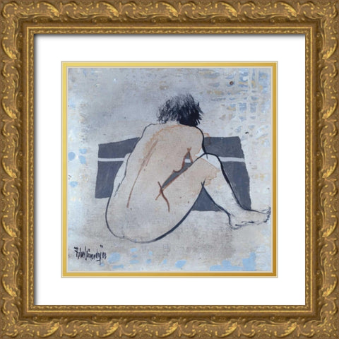 Studies from the nude I Gold Ornate Wood Framed Art Print with Double Matting by Vriesendorp, Heleen