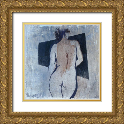 Studies from the nude III Gold Ornate Wood Framed Art Print with Double Matting by Vriesendorp, Heleen
