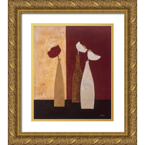 Scenery II Gold Ornate Wood Framed Art Print with Double Matting by Paus, Hans