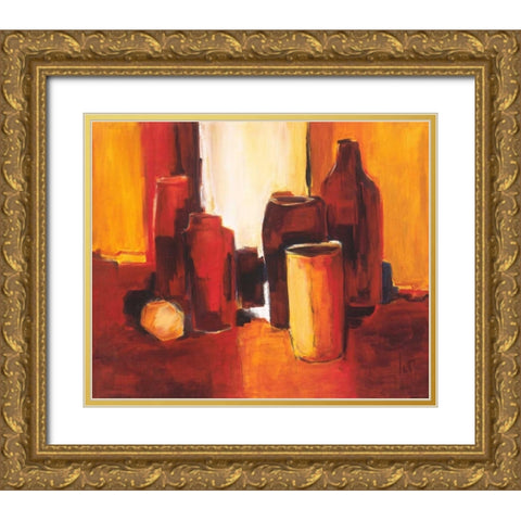 Cans and bottles II Gold Ornate Wood Framed Art Print with Double Matting by Roseboom, Jettie