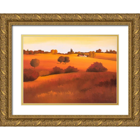Untainted II Gold Ornate Wood Framed Art Print with Double Matting by Paus, Hans