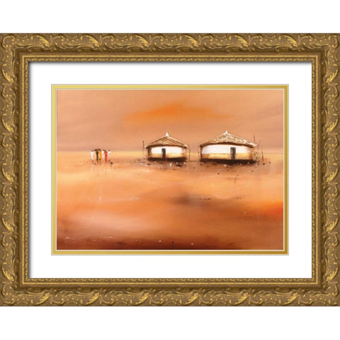 on the waterfront III Gold Ornate Wood Framed Art Print with Double Matting by Jan, Eelse Noordhuis