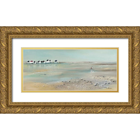 Front line I Gold Ornate Wood Framed Art Print with Double Matting by Jauneau, Jean