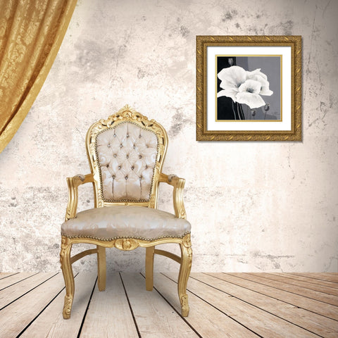 Decora I Gold Ornate Wood Framed Art Print with Double Matting by Roseboom, Jettie