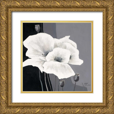 Decora I Gold Ornate Wood Framed Art Print with Double Matting by Roseboom, Jettie