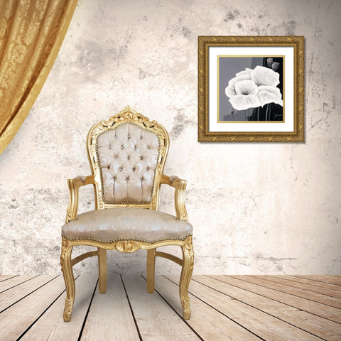 Decora II Gold Ornate Wood Framed Art Print with Double Matting by Roseboom, Jettie