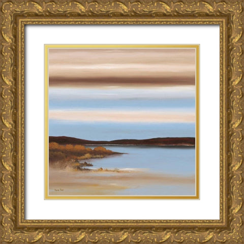 Luminous I Gold Ornate Wood Framed Art Print with Double Matting by Paus, Hans