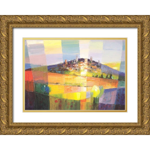 Gentilimiliano Gold Ornate Wood Framed Art Print with Double Matting by de Haan, Rob