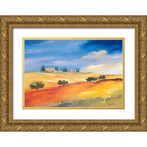 Somewhere in the south Gold Ornate Wood Framed Art Print with Double Matting by Paus, Hans