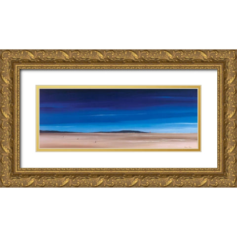 A place to mediate on III Gold Ornate Wood Framed Art Print with Double Matting by Paus, Hans