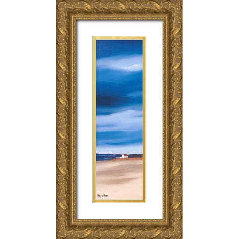 Blue sky I Gold Ornate Wood Framed Art Print with Double Matting by Paus, Hans