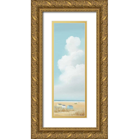 Summertime I Gold Ornate Wood Framed Art Print with Double Matting by Paus, Hans