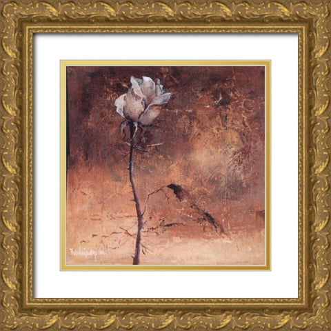 Alone II Gold Ornate Wood Framed Art Print with Double Matting by Vriesendorp, Heleen