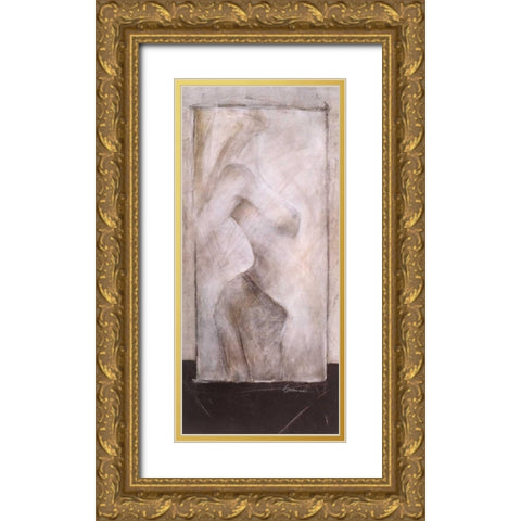 Private II Gold Ornate Wood Framed Art Print with Double Matting by Emanuel, Beate
