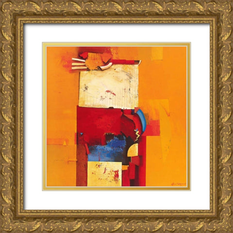 Game over Gold Ornate Wood Framed Art Print with Double Matting by den Boon, Theo