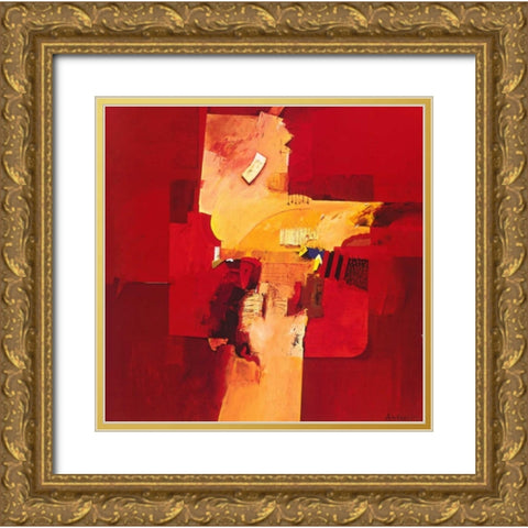 Broken dreams Gold Ornate Wood Framed Art Print with Double Matting by den Boon, Theo