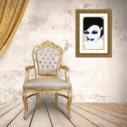 Water Gold Ornate Wood Framed Art Print with Double Matting by Scherpenberg, Adri